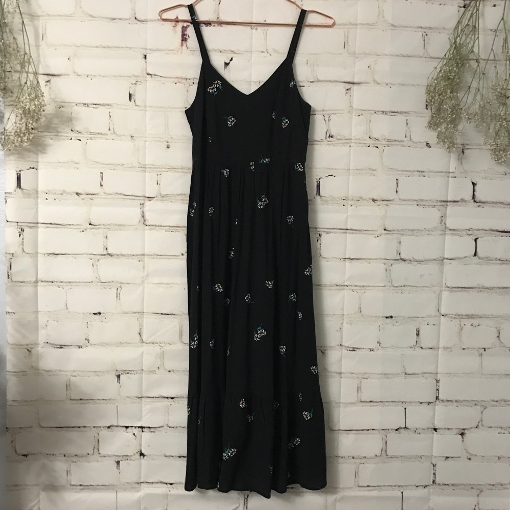 Black floral sundress.